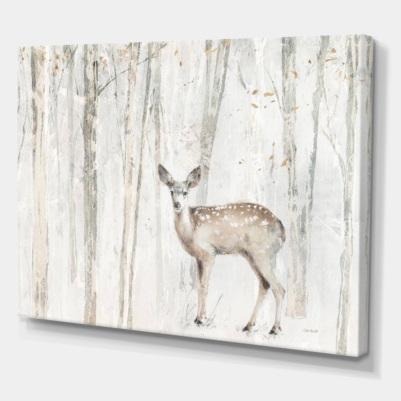 Designart - A Woodland Walk into the Forest I - Modern Farmhouse Gallery-wrapped Canvas